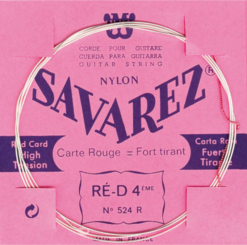Savarez Corde Au DÉtail 524r Ré/d  4 Rouge Tirant Fort - Nylonsnaren voor klassieke gitaar - Main picture