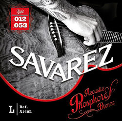 Westerngitaarsnaren Savarez A140L Phosphore Bronze 12-16-24-32-42-50 - Snarenset