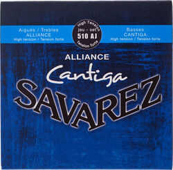 Nylonsnaren voor klassieke gitaar Savarez 510AJ Alliance Cantiga High Tension - Snarenset
