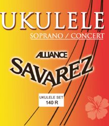 Ukulelesnaren Savarez 140R Alliance Ukulélé Soprano Concert - Snarenset
