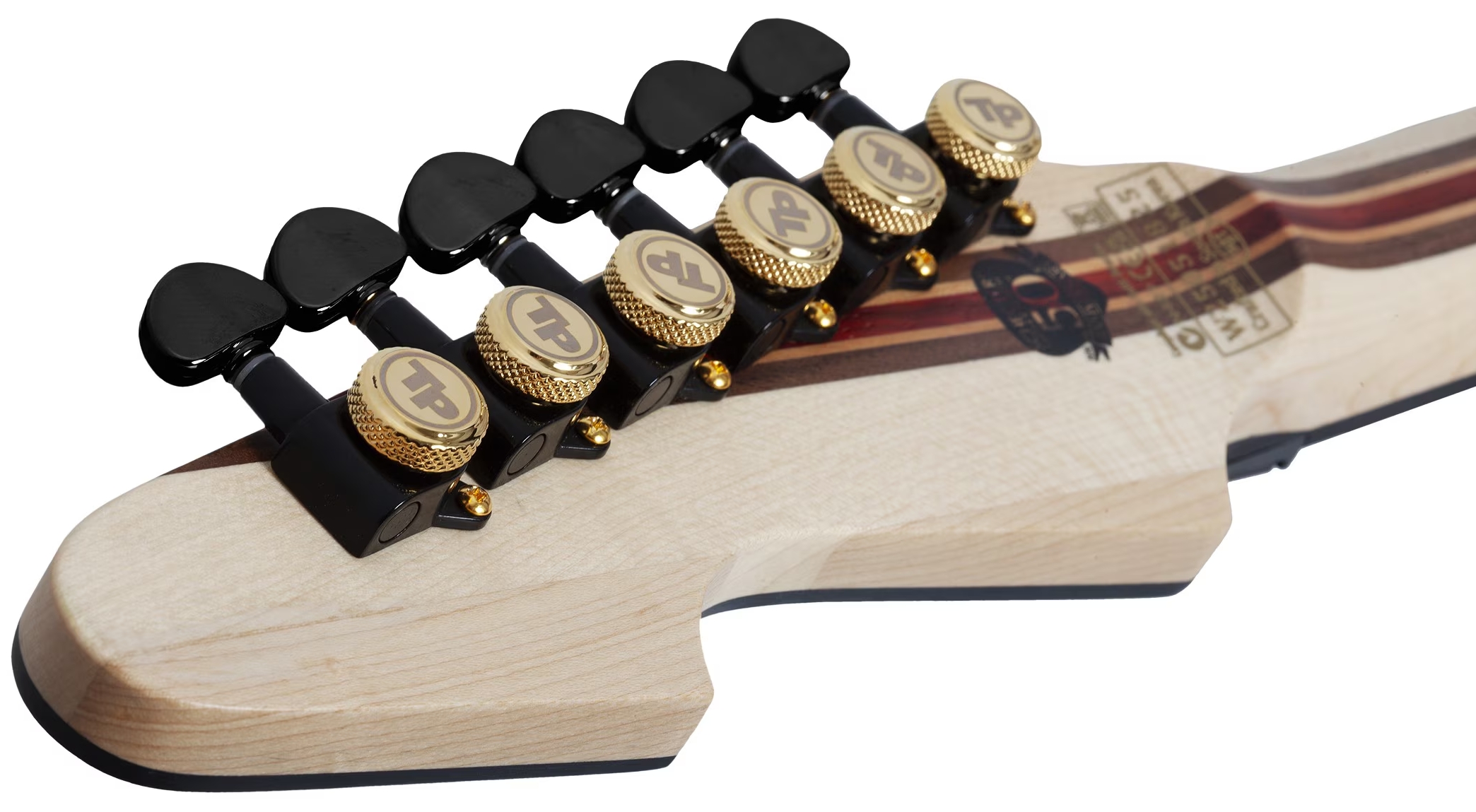 Schecter Avenger Fr-s 50th Ann. Lh Gaucher 2h Sustainiac Fr Eb - 50th Gold Burst - Metal elektrische gitaar - Variation 8