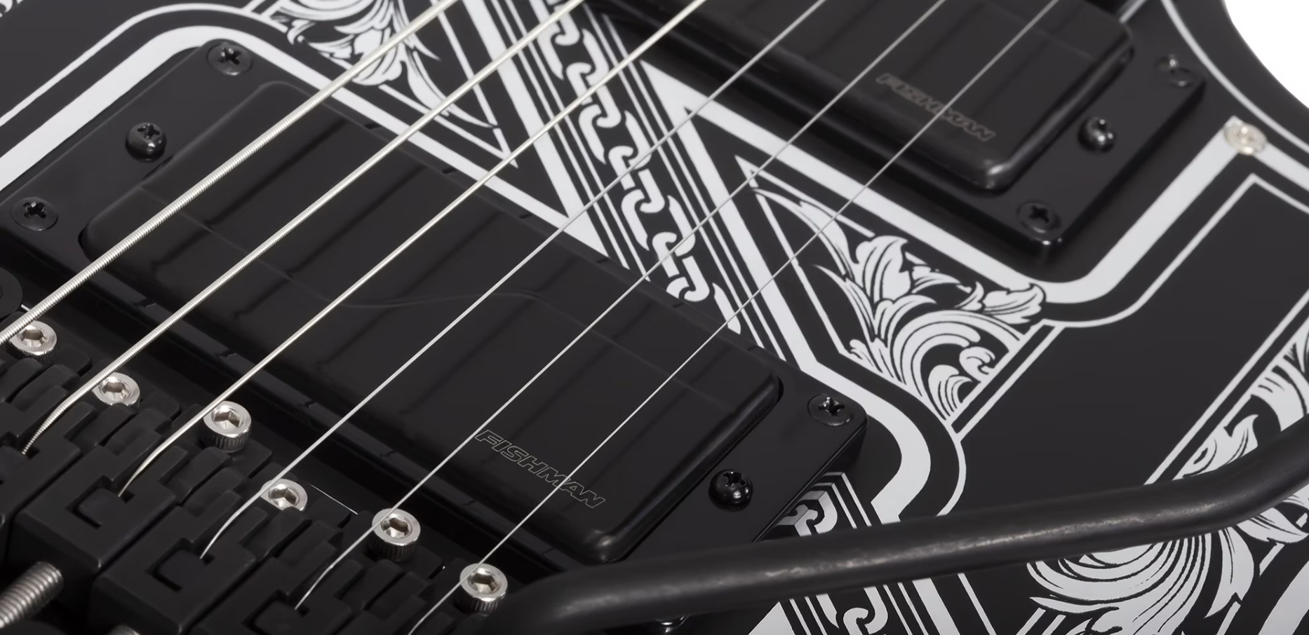 Schecter Avenger Pryzm Palladium 2h Fishman Fluence Modern Fr Eb - Gloss Black - 7-snarige elektrische gitaar - Variation 4