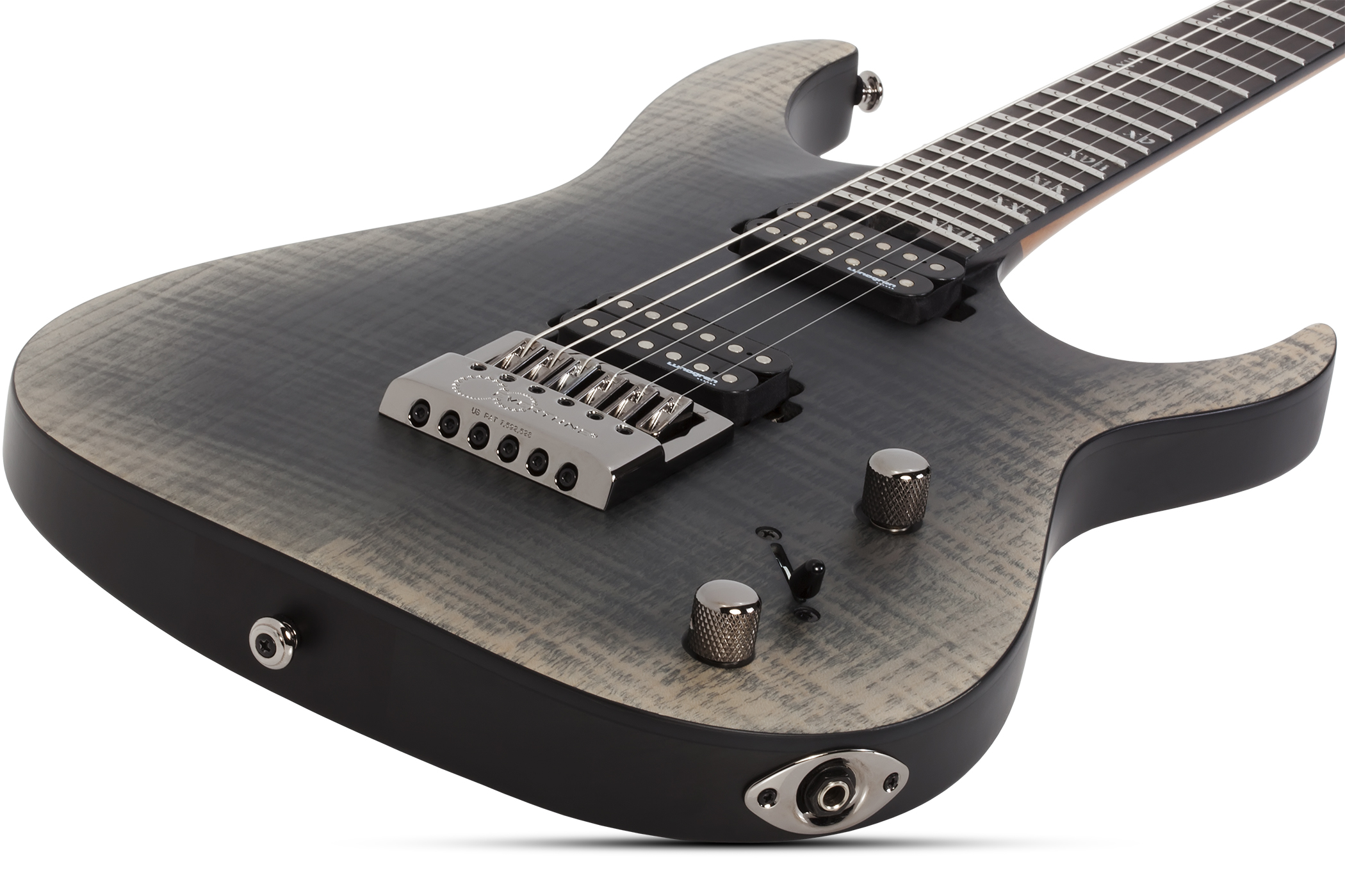 Schecter Banshee Mach-6 Evertune 2h Lundgren Ht Eb - Fallout Burst - Elektrische gitaar in Str-vorm - Variation 1