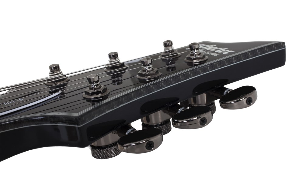 Schecter C-1 Hellraiser Hybrid 2h Emg Ht Eb - Trans. Black Burst - Elektrische gitaar in Str-vorm - Variation 5