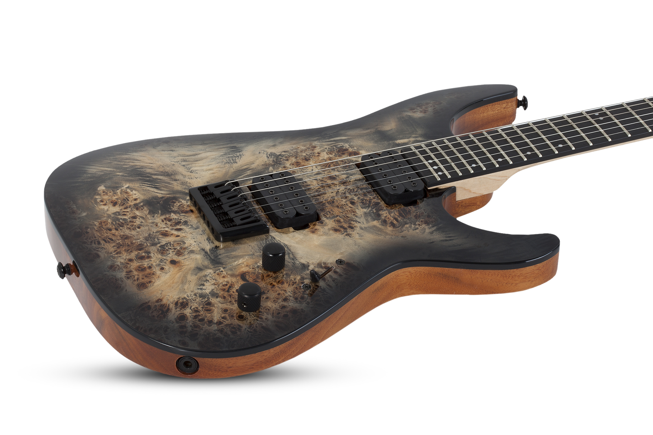 Schecter C-6 Pro 2h Ht Wen - Charcoal Burst - Guitarra eléctrica de doble corte. - Variation 2