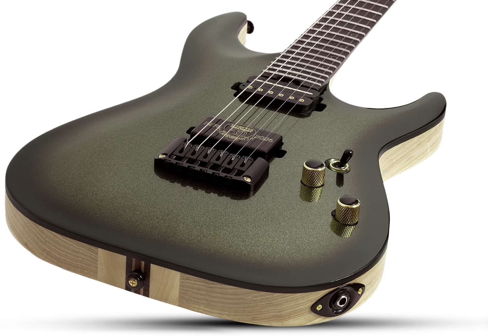 Schecter C1 50th Ann. 2h Ht Eb - 50th Gold Burst - Metal elektrische gitaar - Variation 2