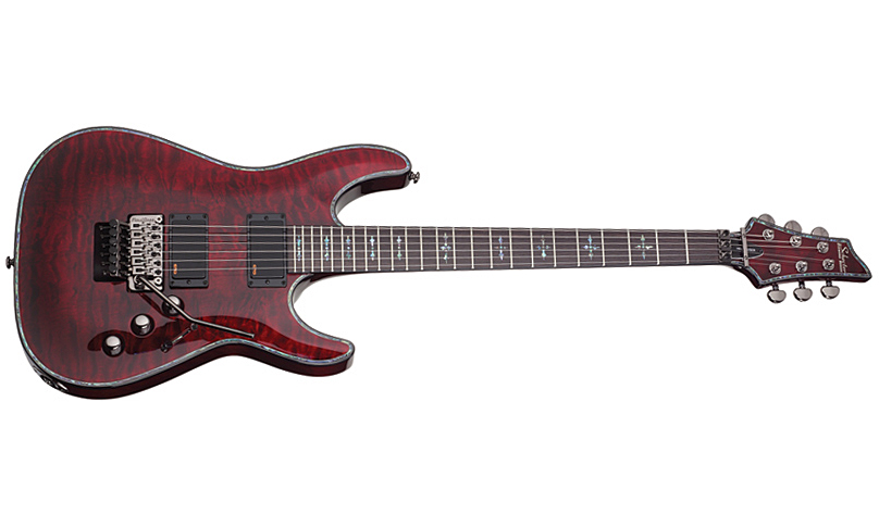 Schecter C-1 Fr S Hellraiser 2h Emg Sustainiac Rw - Black Cherry - Elektrische gitaar in Str-vorm - Variation 1