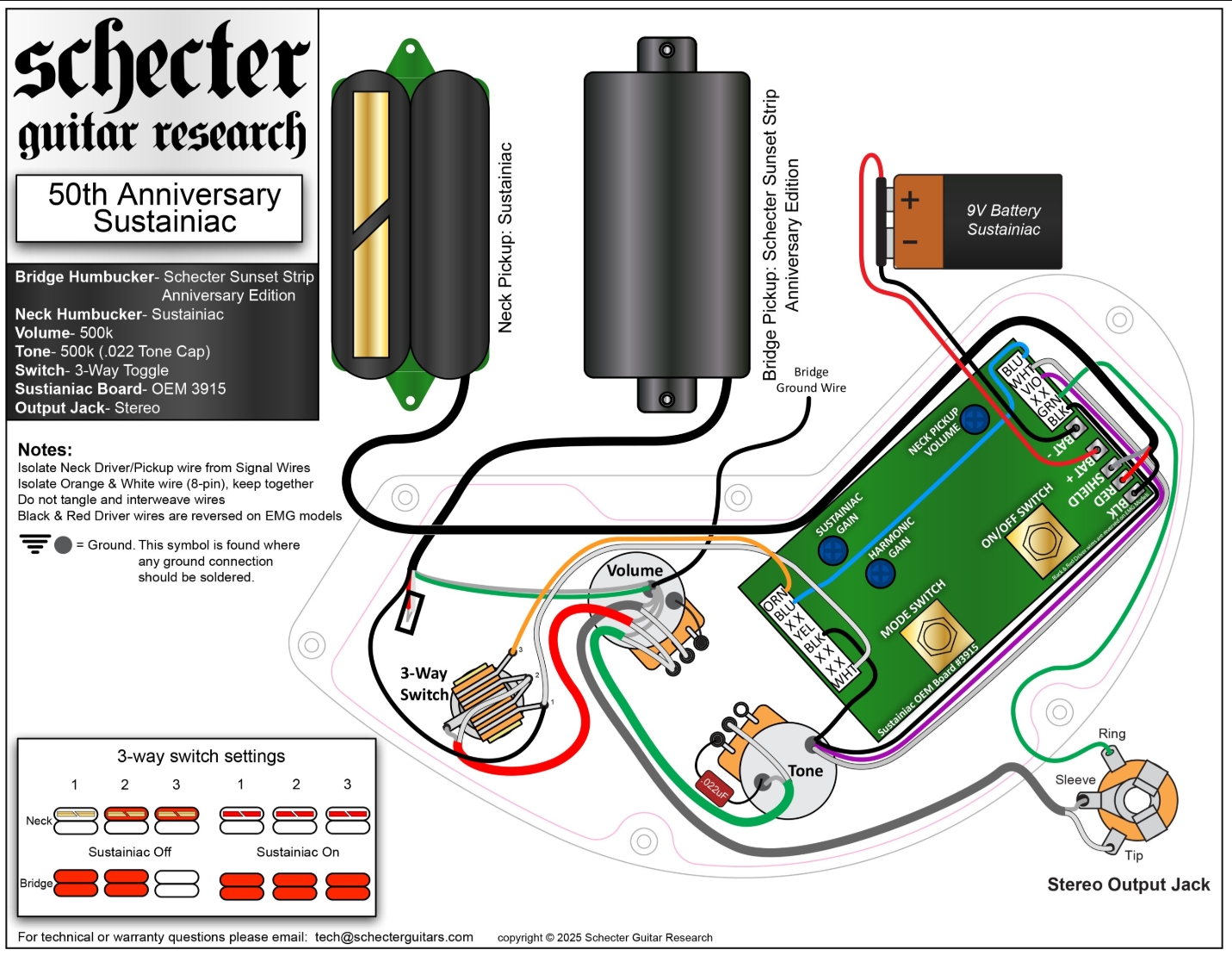 Schecter C1 Fr-s 50th Ann. 2h Sustainiac Fr Eb - 50th Gold Burst - Metal elektrische gitaar - Variation 10
