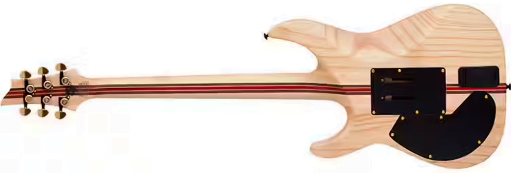 Schecter C1 Fr-s 50th Ann. 2h Sustainiac Fr Eb - 50th Gold Burst - Metal elektrische gitaar - Variation 1