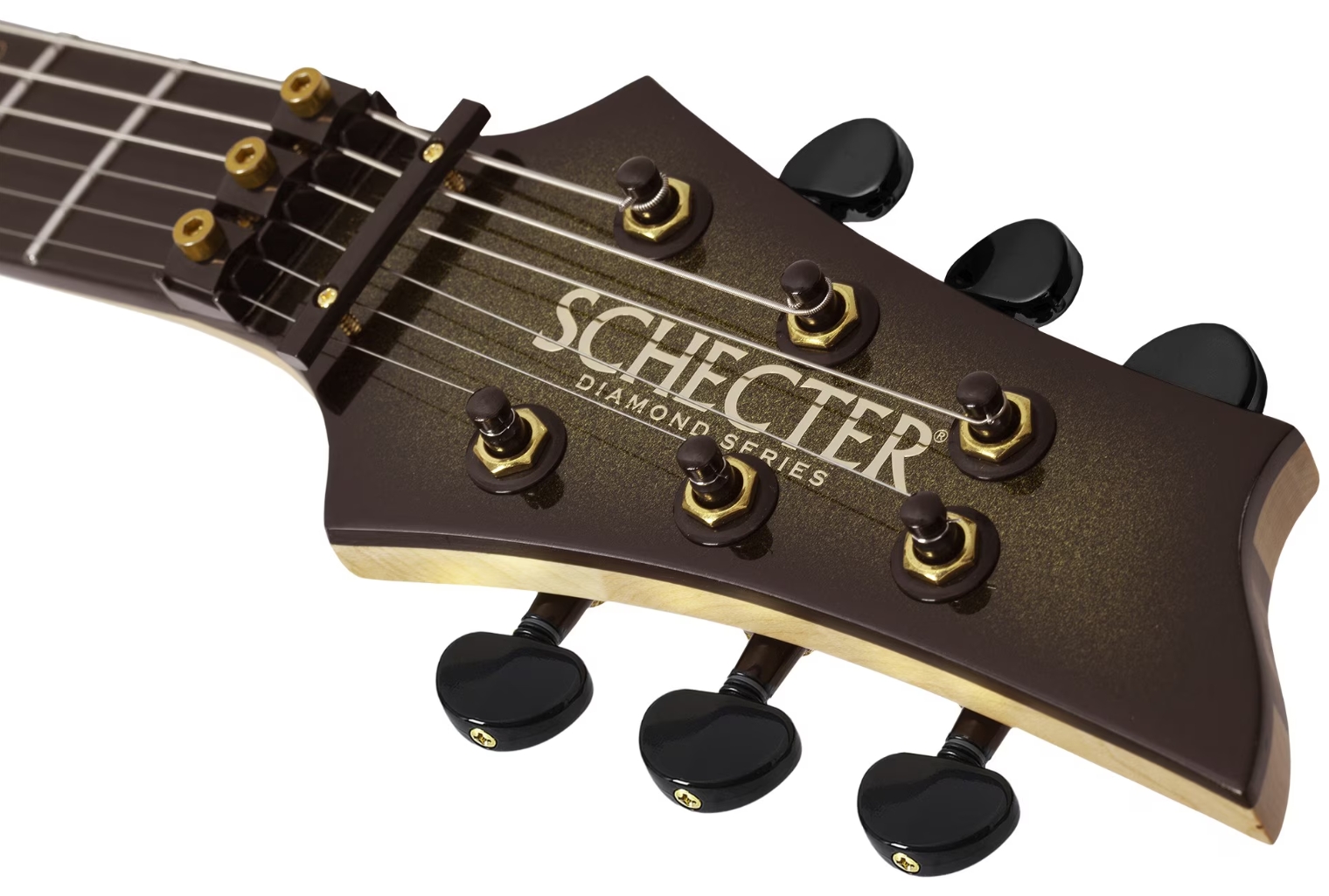 Schecter C1 Fr-s 50th Ann. Lh 2h Sustainiac Eb - 50th Gold Burst - Metal elektrische gitaar - Variation 7