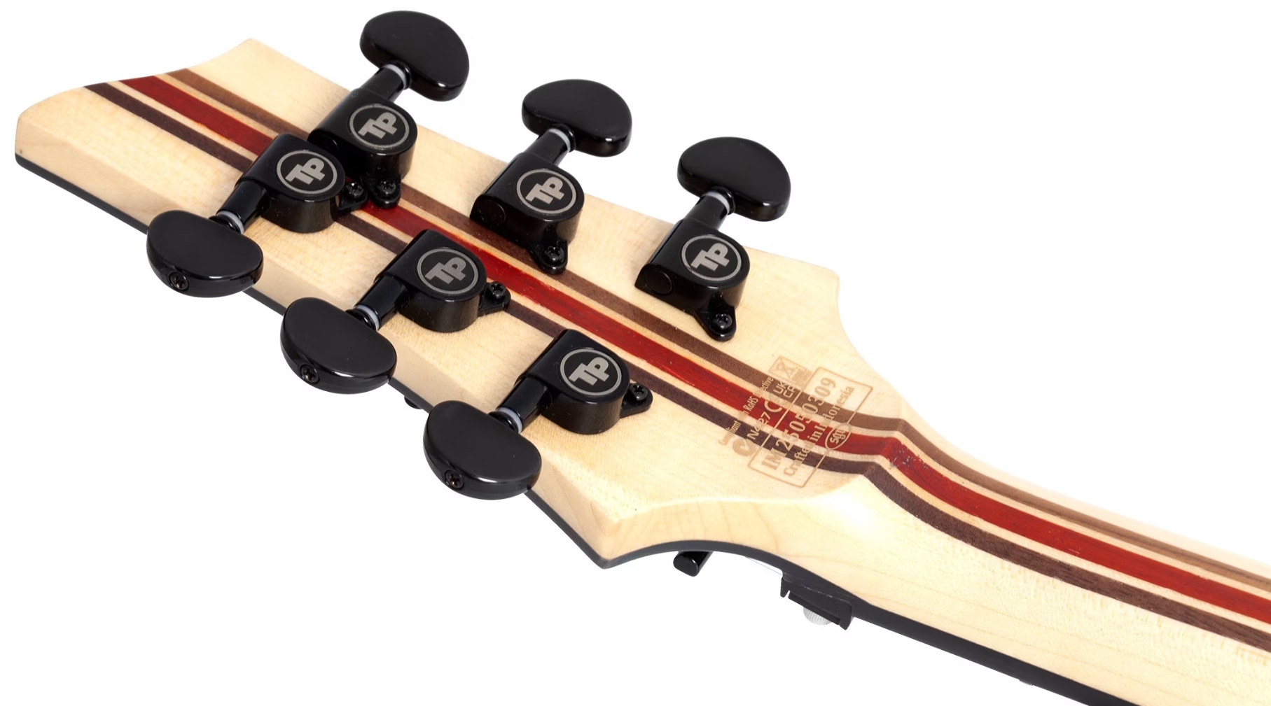 Schecter C1 Fr-s Pale Moon 2h Sustainac Fr Ric - Natural Satin Black Burst - Elektrische gitaar in Strat vorm - Variation 6