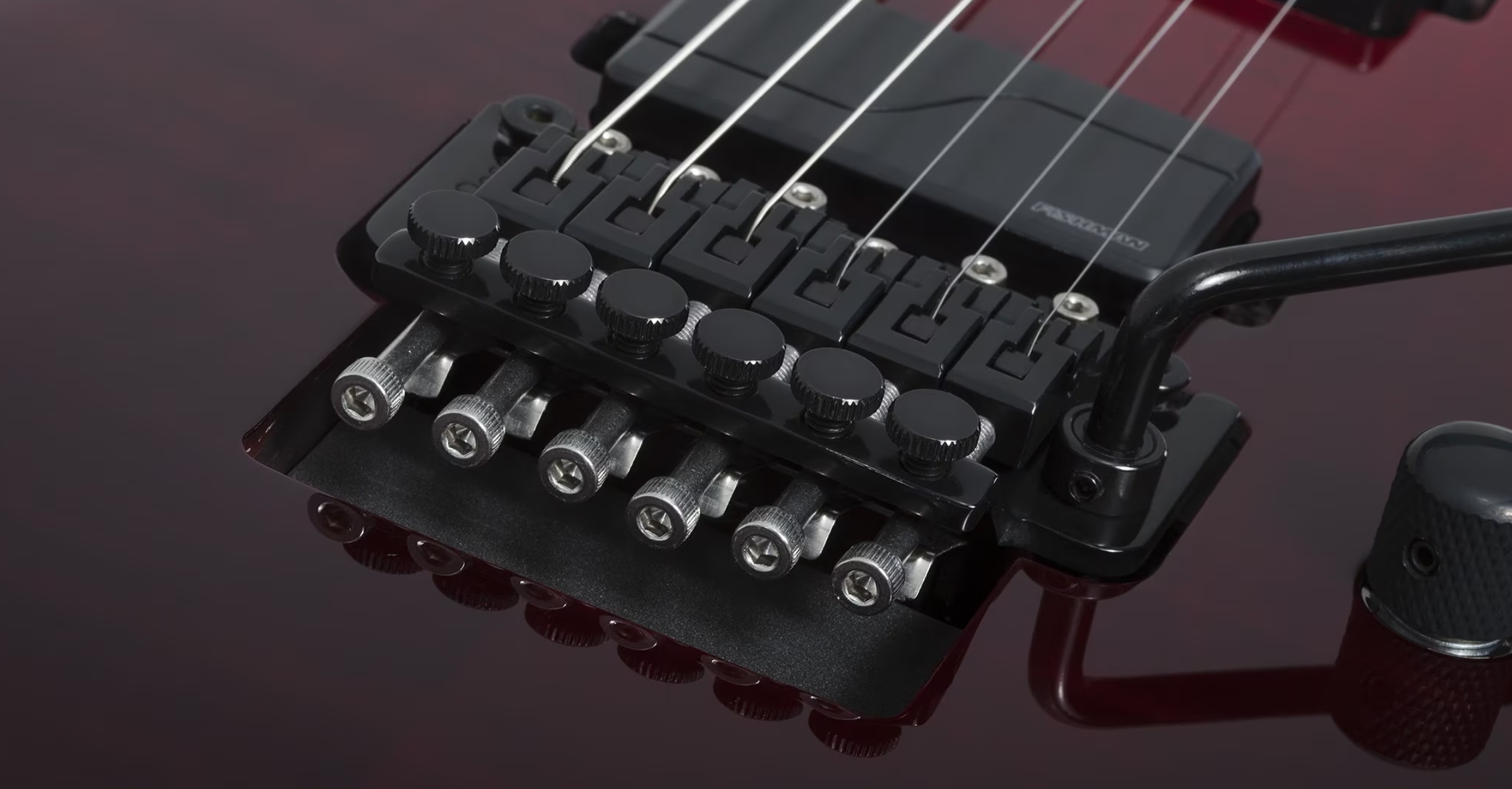 Schecter C1 Fr Sls Elite 2h Fishman Fluence Modern Eb - Blood Burst - Elektrische gitaar in Strat vorm - Variation 4