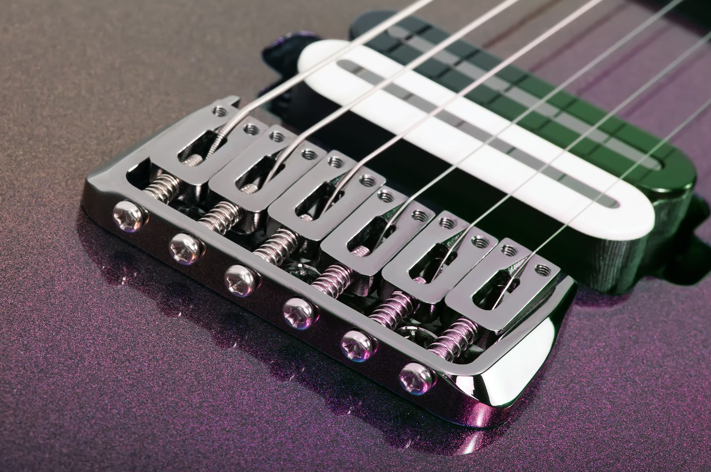 Schecter C1 Sls Hollywood 2h Fishman Fluence Modern Ht Eb - Supernova - Metal elektrische gitaar - Variation 5