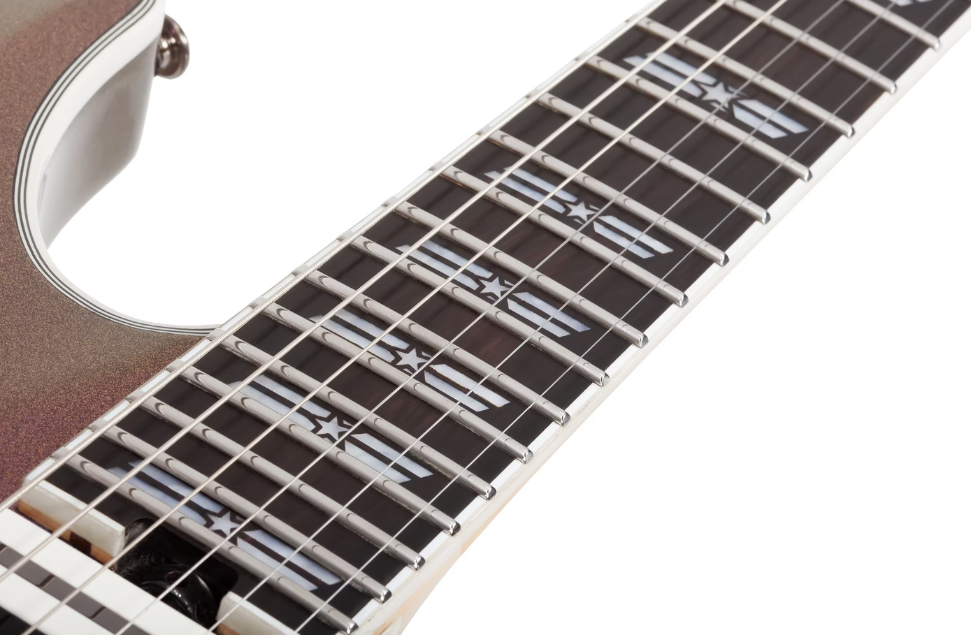 Schecter C1 Sls Hollywood 2h Fishman Fluence Modern Ht Eb - Supernova - Metal elektrische gitaar - Variation 6
