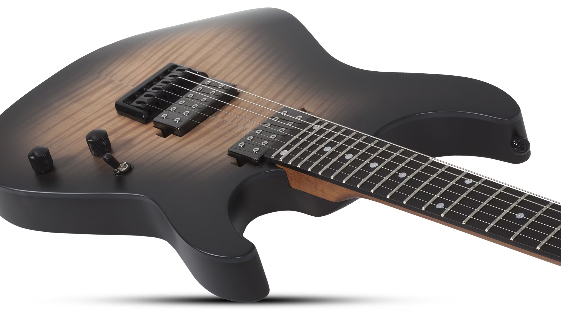 Schecter C1 Standard Plus 2h Ht Eb - Ember Burst - Elektrische gitaar in Strat vorm - Variation 3