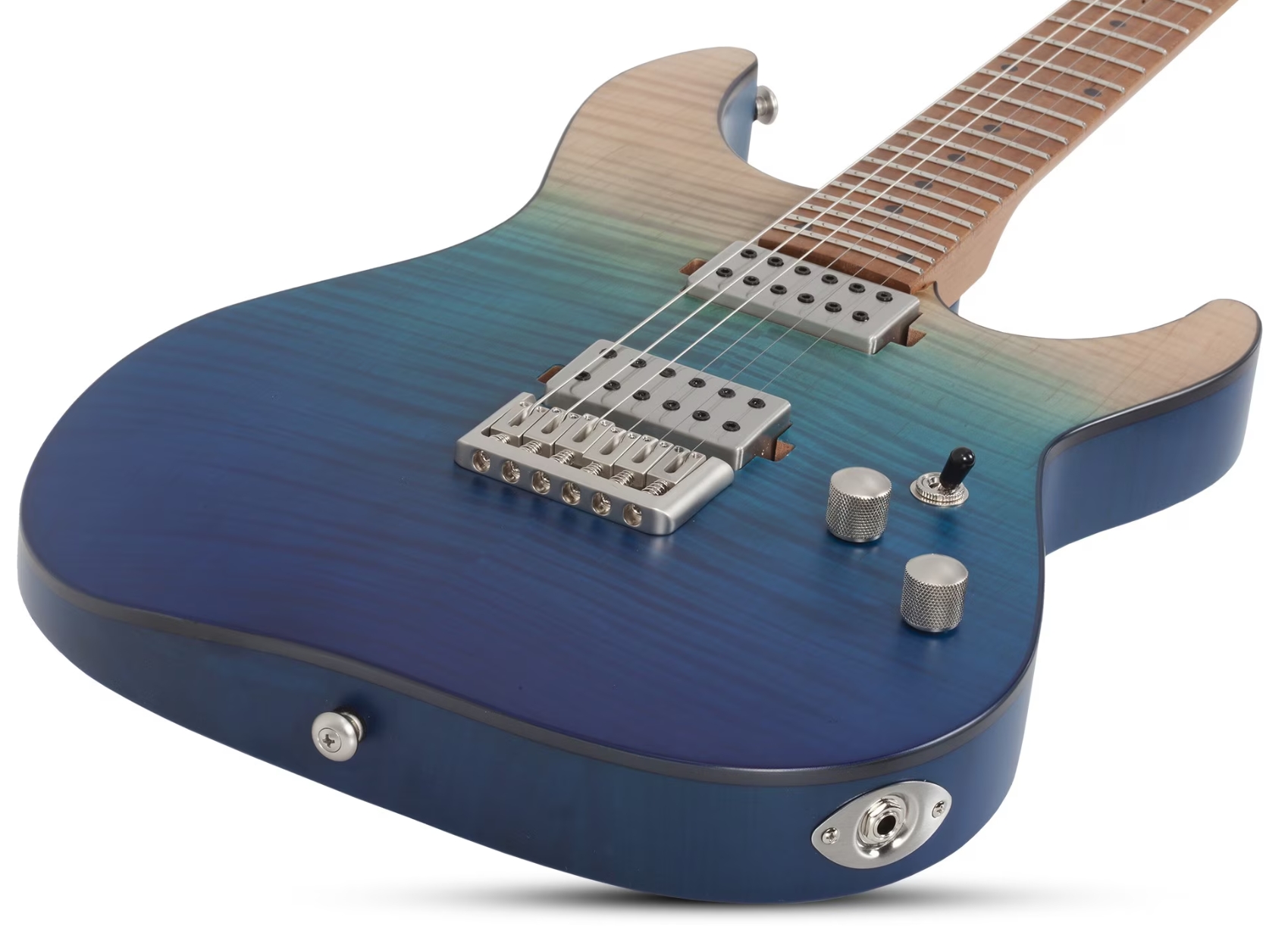 Schecter C1 Standard Plus 2h Ht Mn - Blue Fade - Elektrische gitaar in Strat vorm - Variation 1