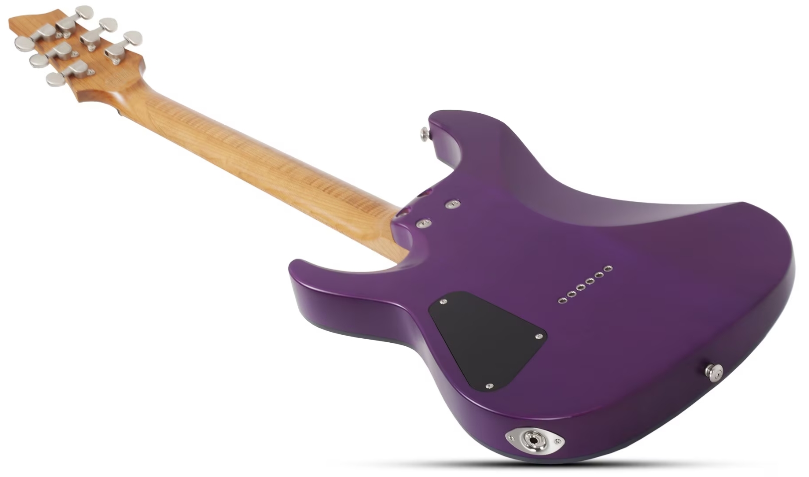 Schecter C1 Standard Plus 2h Ht Mn - Trans Purple Burst - Elektrische gitaar in Strat vorm - Variation 5