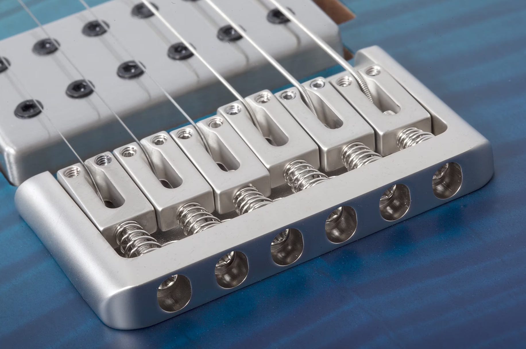 Schecter C1 Standard Plus Lh Gaucher 2h Ht Mn - Blue Fade - Elektrische gitaar in Strat vorm - Variation 3