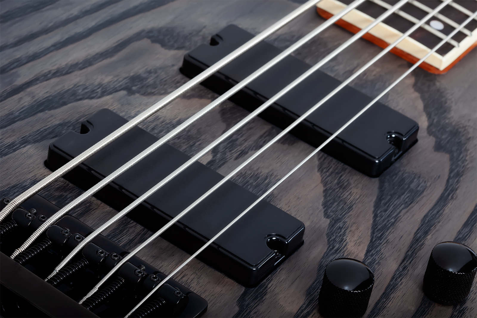 Schecter C5 Standard 5c Rw - Charcoal Satin - Solid body elektrische bas - Variation 3