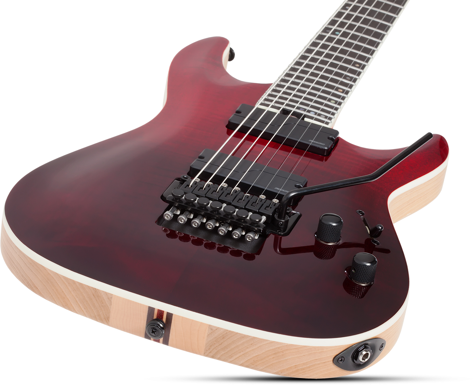 Schecter C7 Fr Sls Elite 7c Baryton 2h Fr Eb - Blood Burst - Bariton elektrische gitaar - Variation 2