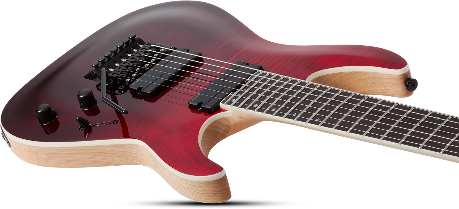 Schecter C7 Fr Sls Elite 7c Baryton 2h Fr Eb - Blood Burst - Bariton elektrische gitaar - Variation 3