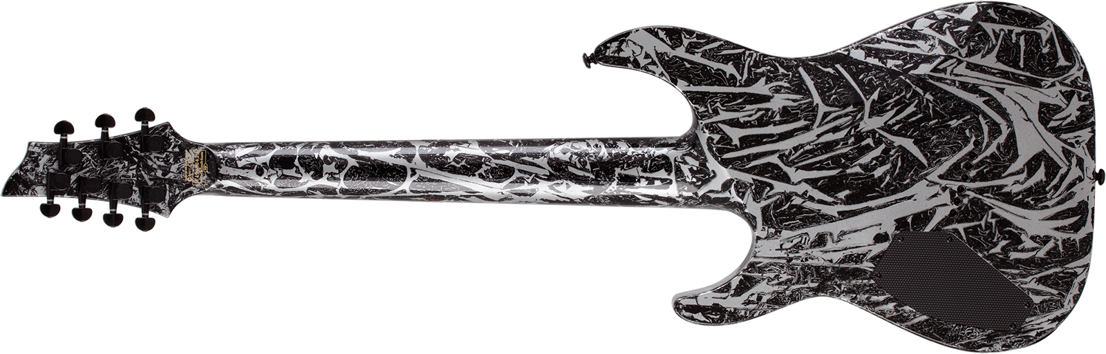 Schecter C7 Multiscale 7c Baryton 2h Ht Eb - Silver Mountain - Multi-scale gitaar - Variation 1