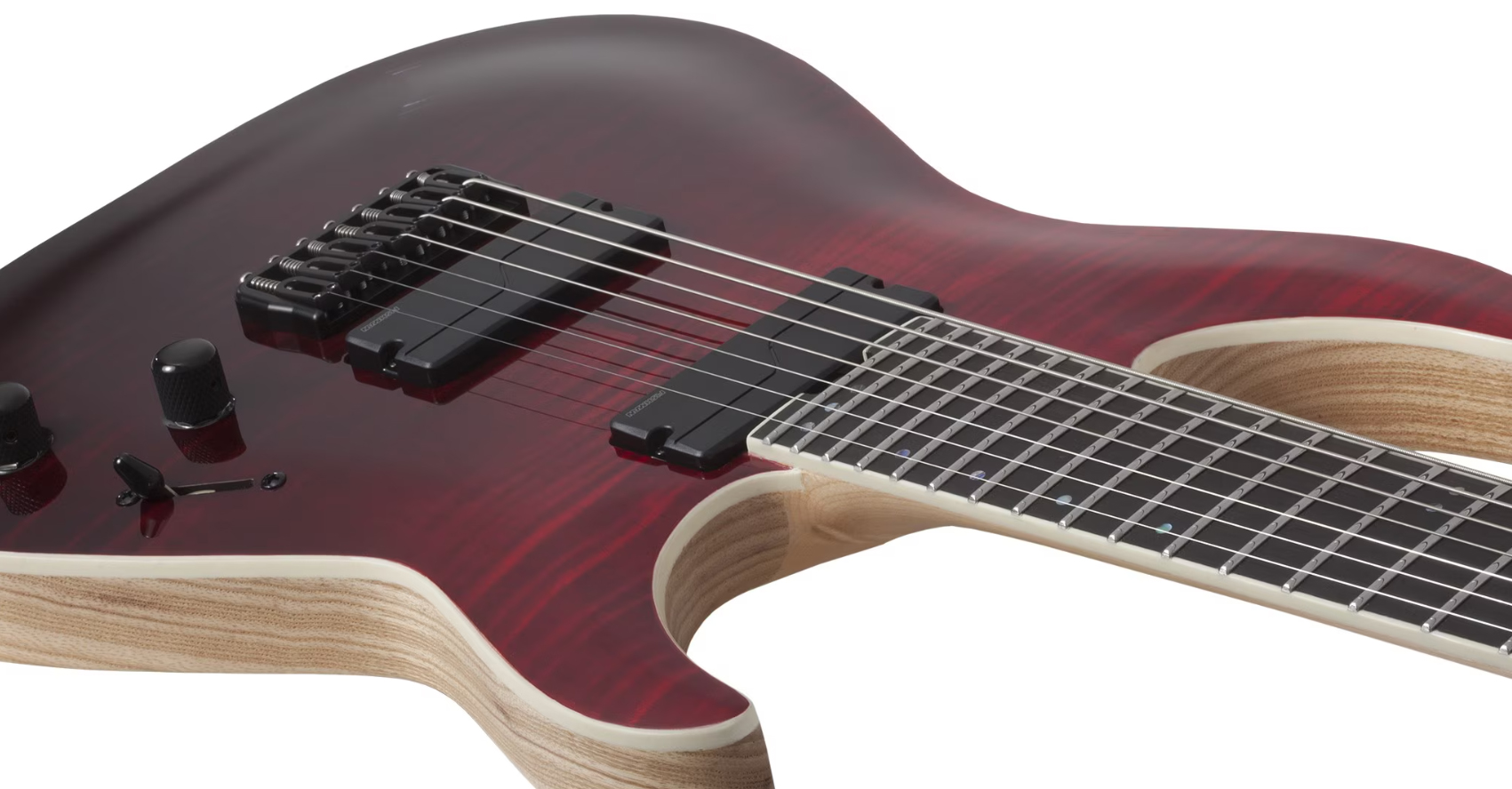 Schecter C7 Sls Elite 7c Baryton 2h Fishman Fluence Ht Eb - Blood Burst - Bariton elektrische gitaar - Variation 2