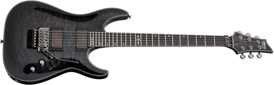 Schecter C-1 Fr Hellraiser Hybrid 2h Emg Eb - Trans. Black Burst - Elektrische gitaar in Str-vorm - Main picture