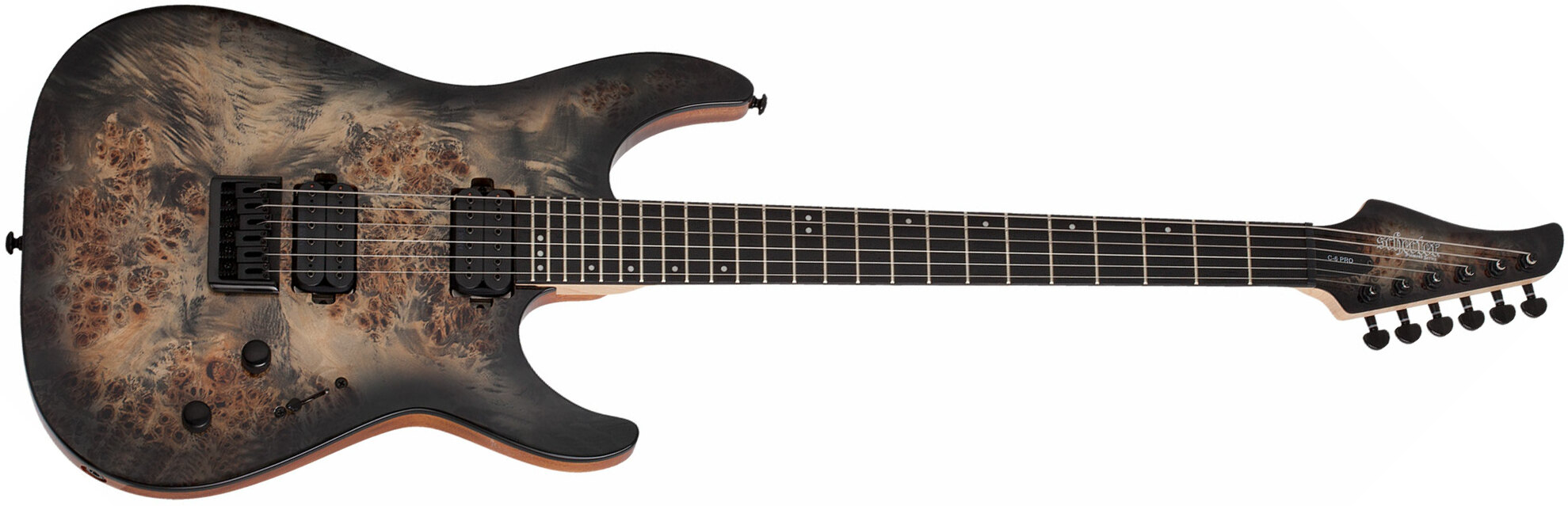 Schecter C-6 Pro 2h Ht Wen - Charcoal Burst - Guitarra eléctrica de doble corte. - Main picture