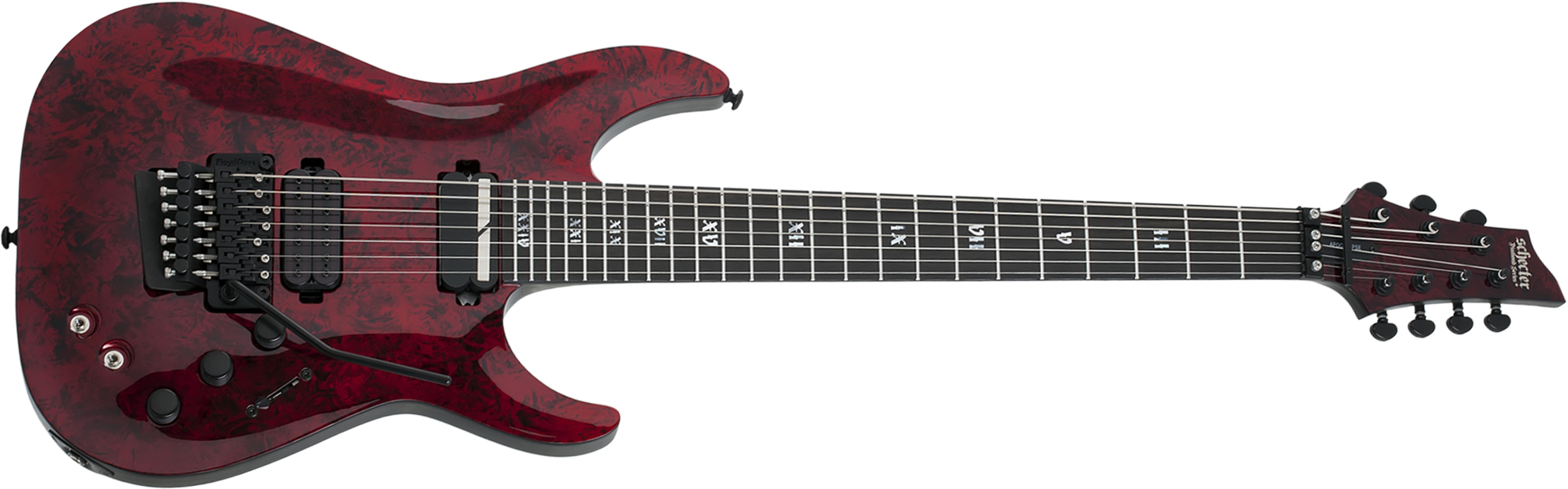 Schecter C-7 Fr S Apocalypse 7c 2h Sustainiac Eb - Red Reign - 7-snarige elektrische gitaar - Main picture
