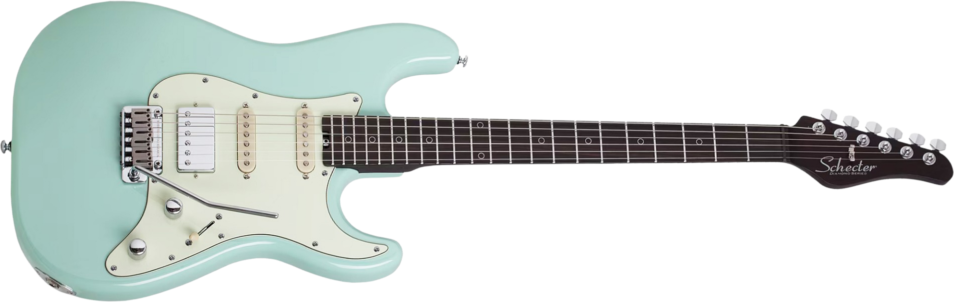 Schecter Nick Johnston Traditional 10th Ann. Signature Hss Trem Eb - Atomic Green - Elektrische gitaar in Strat vorm - Main picture
