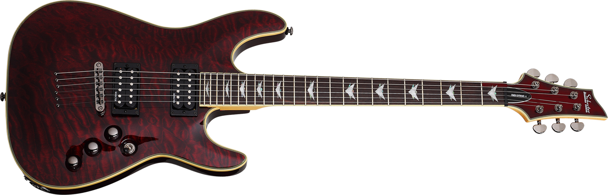 Schecter Omen Extreme-6 2h Ht Rw - Black Cherry - Elektrische gitaar in Str-vorm - Main picture