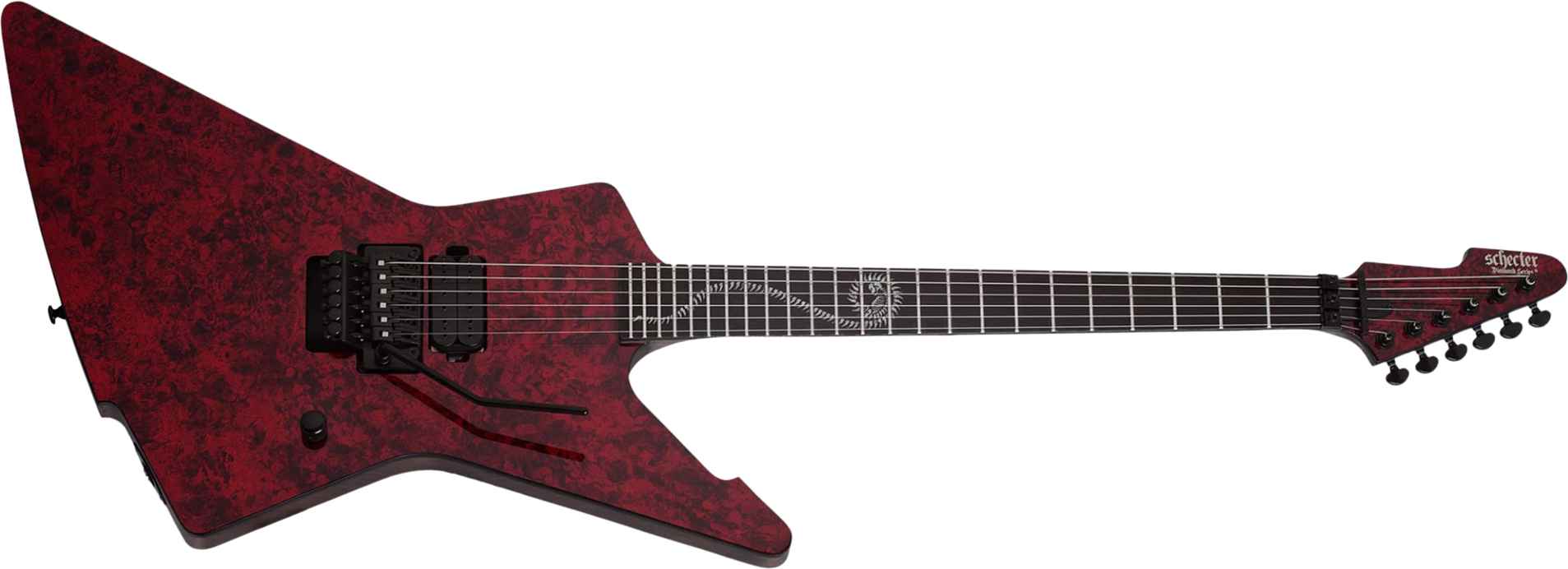 Schecter Patrick Kennison E1 Fr Apocrypha Signature 1h Eb - Red Reign - Kenmerkende elektrische gitaar - Main picture