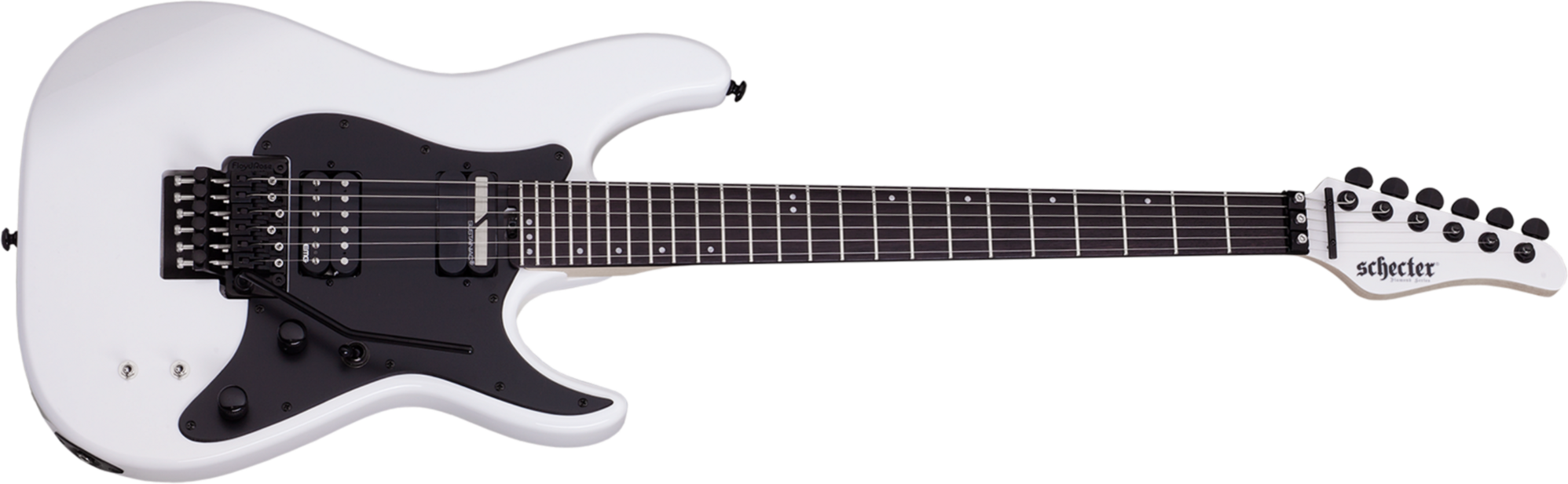 Schecter Sun Valley Super Shredder Fr S 2h Sustainiac Eb - White - Elektrische gitaar in Str-vorm - Main picture