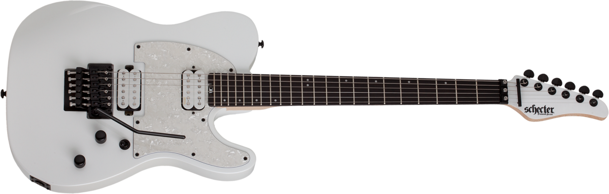 Schecter Sun Valley Super Shredder Pt Fr 2h Emg Rw - Metallic White - Televorm elektrische gitaar - Main picture
