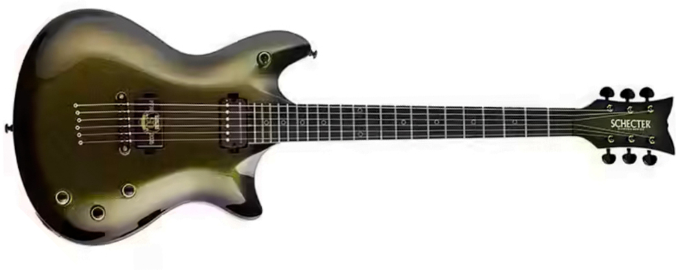 Schecter Tempest 50th Ann. 2h Ht Eb - 50th Gold Burst - Metal elektrische gitaar - Main picture