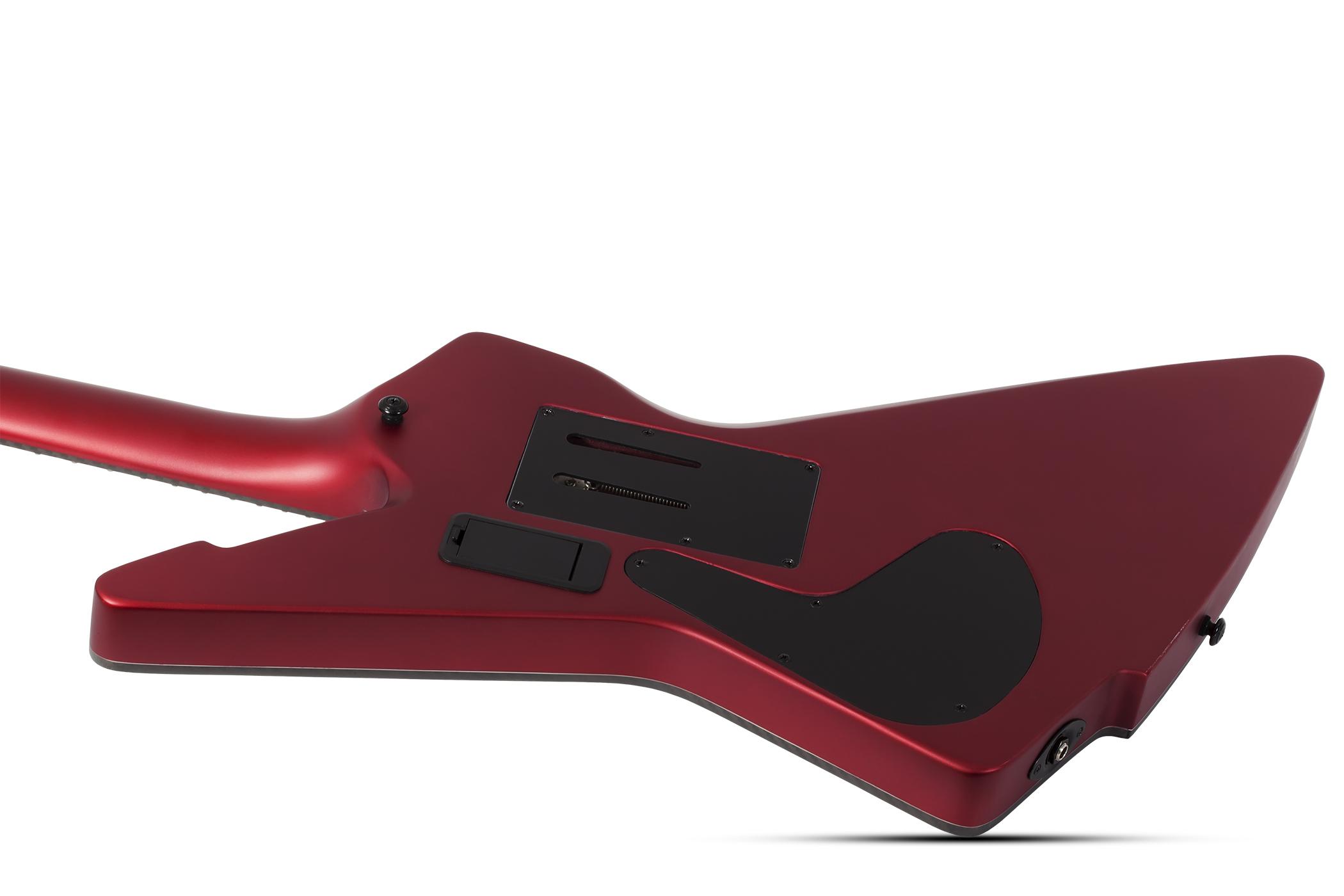 Schecter E-1 Fr S Special Edition 2h Sustainiac Fr Eb - Satin Candy Apple Red - Metalen elektrische gitaar - Variation 1