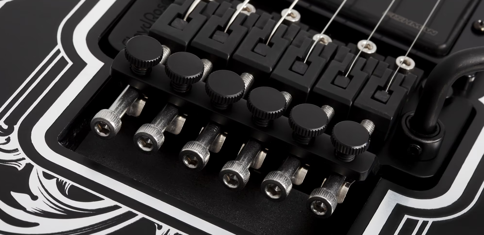 Schecter E1 Pryzm Palladium 2h Fishman Fluence Modern Fr Eb - Gloss Black - 7-snarige elektrische gitaar - Variation 3