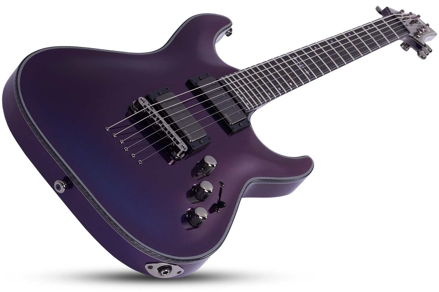 Schecter Hellraiser C-1 Hybrid 2h Emg Ht Eb - Ultra Violet - Elektrische gitaar in Str-vorm - Variation 1