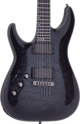 Linkshandige elektrische gitaar Schecter Hellraiser Hybrid C-1 LH Gaucher - Trans. black burst