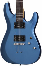 Elektrische gitaar in str-vorm Schecter C-6 Deluxe - Satin metallic light blue