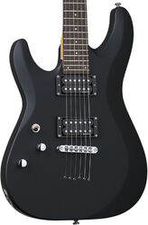 Linkshandige elektrische gitaar Schecter C-6 Deluxe LH - Satin black