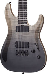 7-snarige elektrische gitaar Schecter C-7 SLS Elite - Black fade burst