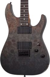 Elektrische gitaar in strat vorm Schecter C-1 Standard - Black Fade Burst Burl