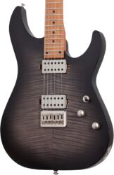 Elektrische gitaar in strat vorm Schecter C-1 Standard Plus - TRANS BLACK BURST
