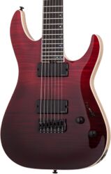 Bariton elektrische gitaar Schecter C-7 SLS Elite 7-String - Blood burst