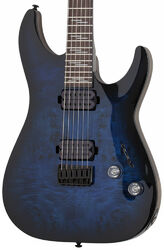 Elektrische gitaar in str-vorm Schecter Omen Elite-6 - See thru blueburst