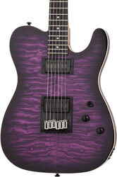 Televorm elektrische gitaar Schecter PT Pro - Trans purple burst