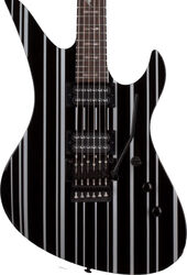 Synyster Standard - gloss black with silver pinstripes