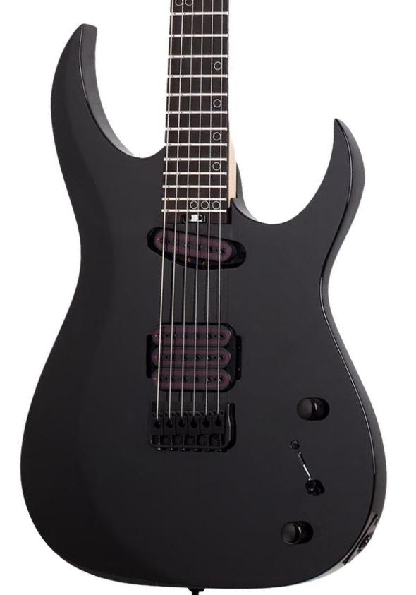 Metalen elektrische gitaar Schecter Sunset-6 Triad - Gloss black